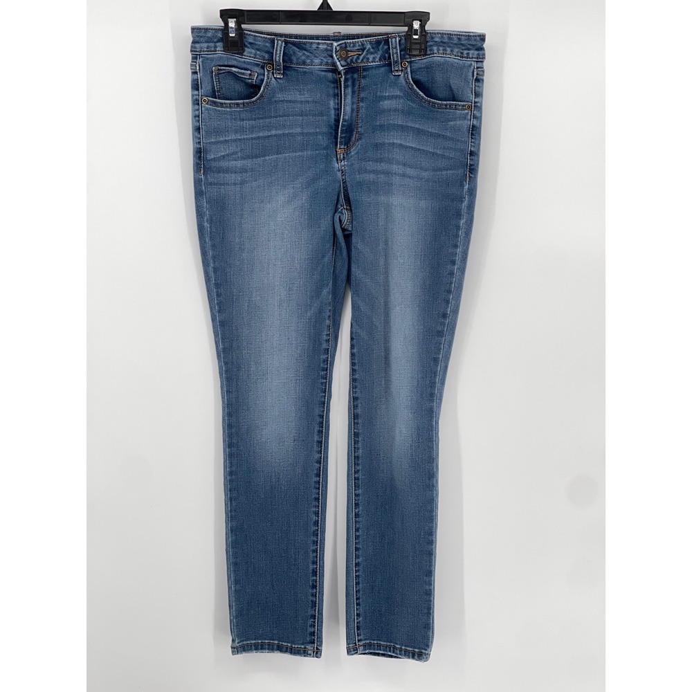 Sonoma Goods For Life Womens Skinny Jeans Medium Wash Blue Denim Size 12S